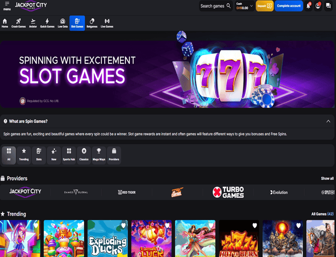 Jackpot city casino ghana slots games sikacasinos