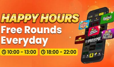 Happy Hours at PrideSpins, Win Daily Free Bets
