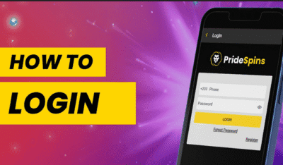 How To Login with PrideSpins Ghana